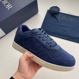 Кроссовки Dior B27 Uptown Low-Top sneaker Navy Blue Suede