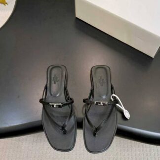 Шлепанцы Hermes Miss sandal Noir